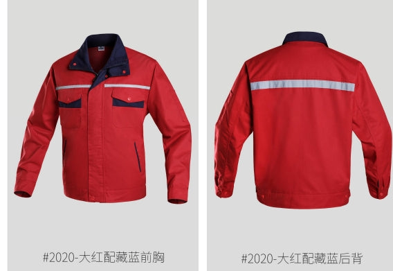 *2020 bright red with blue work clothes