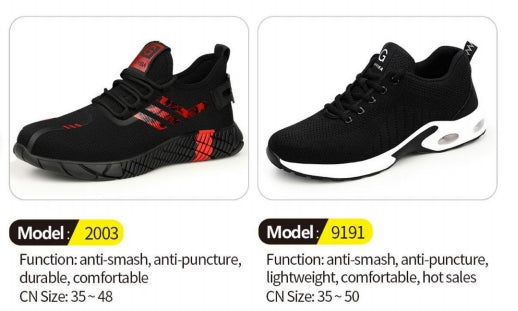 Safety shoes , Anti-smashing , Anti-stab, wear resistant and Anti-skid, waterproof and oil-proof AQ2003-AQ9191