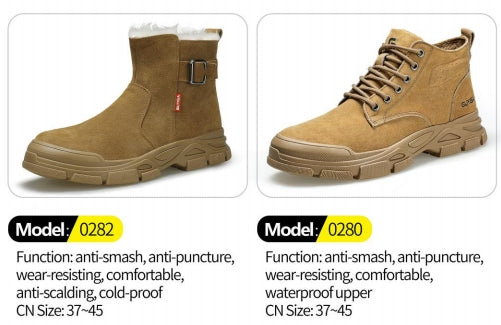 Safety shoes , Anti-smashing , Anti-stab, wear resistant and Anti-skid, waterproof and oil-proof AQ0282-AQ0280