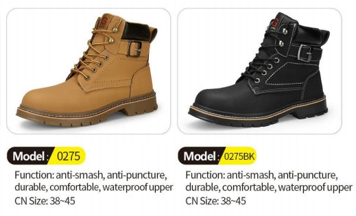 Safety shoes , Anti-smashing , Anti-stab, wear resistant and Anti-skid, waterproof and oil-proof AQ0275-AQ0275BK