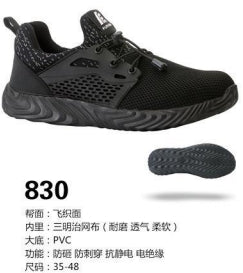 Safety shoes , Anti-smashing , Anti-stab, wear resistant and Anti-skid, waterproof and oil-proof 830