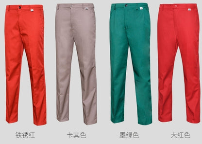 Construction pants red/khaki/green/big red