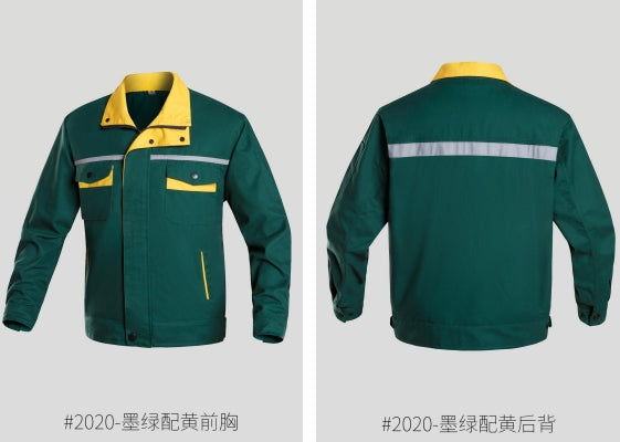 *2020 dark green with yellow work clothes