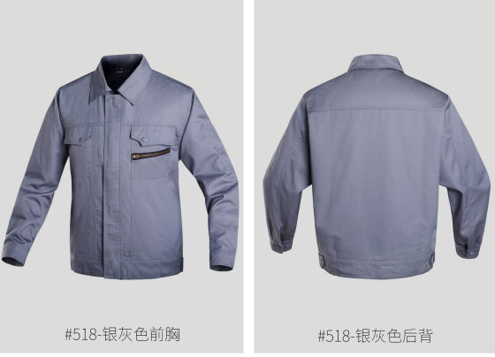 *518 silver gray construction clothing