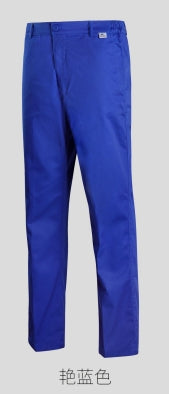 *518 Dark blue/blue/bright red construction pants