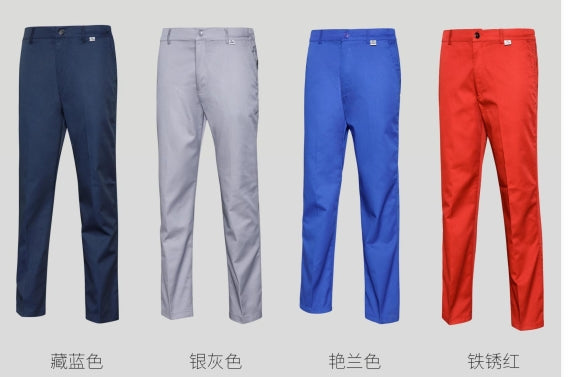 *528 Dark blue/silver gray/blue/big red construction pants