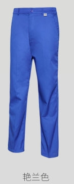 *528 Dark blue/silver gray/blue/big red construction pants