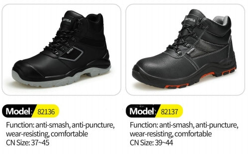 Safety shoes , Anti-smashing , Anti-stab, wear resistant and Anti-skid, waterproof and oil-proof AQ82136-AQ82137