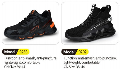 Safety shoes , Anti-smashing , Anti-stab, wear resistant and Anti-skid, waterproof and oil-proof  AQ0263-AQ0202