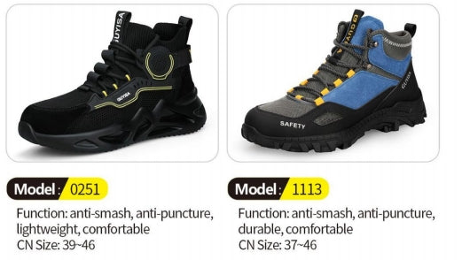 Safety shoes , Anti-smashing , Anti-stab, wear resistant and Anti-skid, waterproof and oil-proof  AQ0251-AQ1113