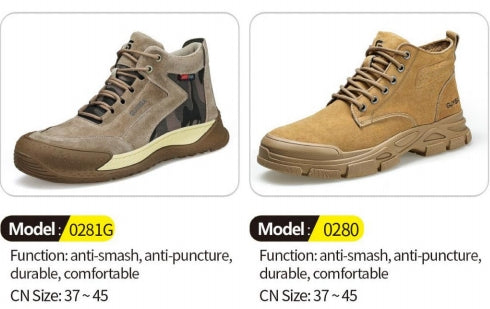 Safety shoes , Anti-smashing , Anti-stab, wear resistant and Anti-skid, waterproof and oil-proof  AQ0281G-AQ0280