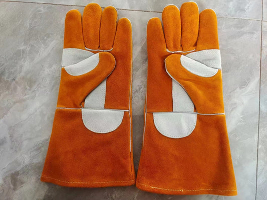 -AQ44 yellow-AQ44 blue leather gloves